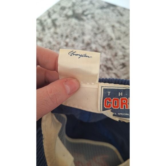 Vintage Sports Specialties Denver Broncos Script Corduroy Hat Blue - Picture 8 of 9